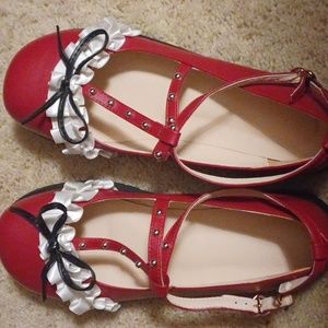 Bow and Ruffle Mary Janes